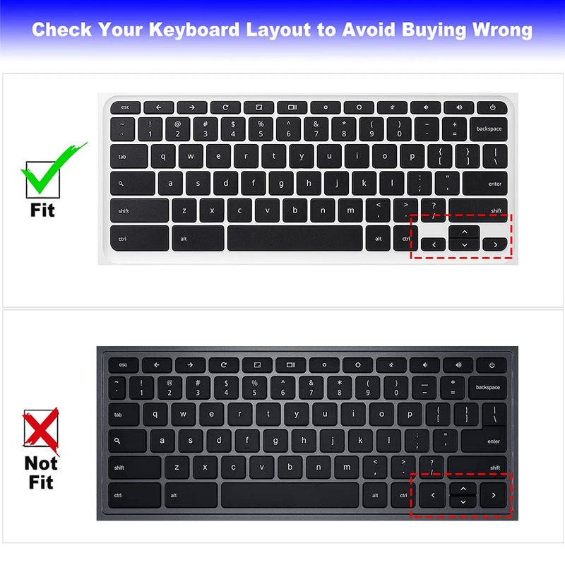 MUBUY-GOL Keyboard Cover for Acer Chromebook Spin 11 311 314 511 512 513 514 /Chromebook Spin 11 13 CP311 CP511 CP713 /Chromebook R721T CP511 R751T R752 R753T /Chromebook 311 314 511 512 514 C721 C722 C733 - Image 1